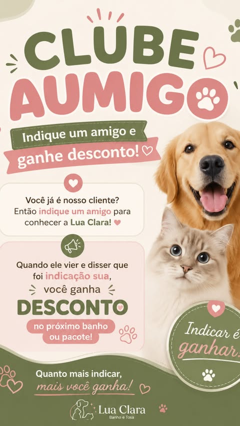 Clube Amigo Lua Clara com benefício por indicação